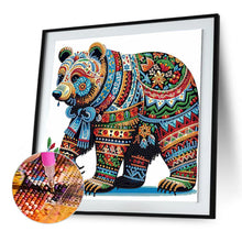 Load image into Gallery viewer, Colorful Bear 30*30CM(Canvas) Partial Special Shaped Drill Diamond Painting
