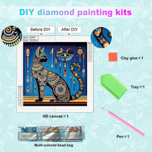 Load image into Gallery viewer, Egyptian Cat 30*30CM(Canvas) Partial Special Shaped Drill Diamond Painting
