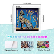 Load image into Gallery viewer, Egyptian Cat 30*30CM(Canvas) Partial Special Shaped Drill Diamond Painting

