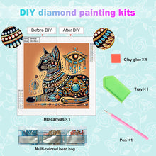 Load image into Gallery viewer, Egyptian Cat 30*30CM(Canvas) Partial Special Shaped Drill Diamond Painting
