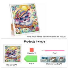 Load image into Gallery viewer, Cartoon Koala 30*30CM(Canvas) Partial Special Shaped Drill Diamond Painting
