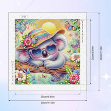 Load image into Gallery viewer, Cartoon Koala 30*30CM(Canvas) Partial Special Shaped Drill Diamond Painting
