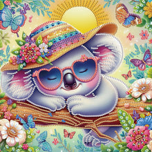 Load image into Gallery viewer, Cartoon Koala 30*30CM(Canvas) Partial Special Shaped Drill Diamond Painting
