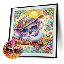 Load image into Gallery viewer, Cartoon Koala 30*30CM(Canvas) Partial Special Shaped Drill Diamond Painting
