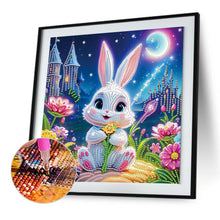 Load image into Gallery viewer, Cartoon Rabbit 30*30CM(Canvas) Partial Special Shaped Drill Diamond Painting
