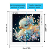 Load image into Gallery viewer, Cartoon Duck 30*30CM(Canvas) Partial Special Shaped Drill Diamond Painting
