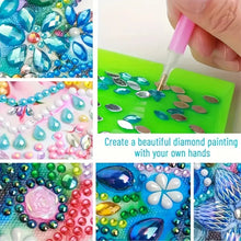 Load image into Gallery viewer, 1pc Blue Bear Handmade Wooden Music Box Diamond Painting Art Kit Birthday Gift
