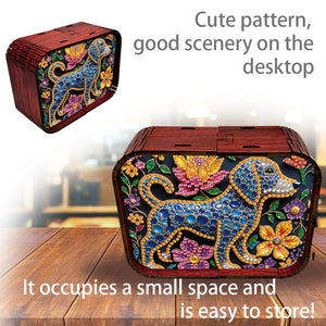 1pc Gem Puppy Handmade Wooden Music Box Diamond Painting Art Kit Birthday Gift
