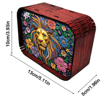 Load image into Gallery viewer, 1pc Golden Lion Handmade Wooden Music Box Diamond Painting Art Kit Birthday Gift
