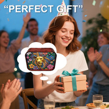 Load image into Gallery viewer, 1pc Golden Lion Handmade Wooden Music Box Diamond Painting Art Kit Birthday Gift
