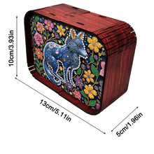 Load image into Gallery viewer, 1pc Gem Wolf Handmade Wooden Music Box Diamond Painting Art Kit Birthday Gift
