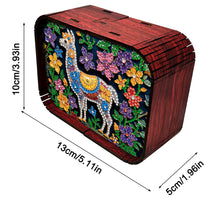 Load image into Gallery viewer, 1pc Gem Alpaca Handmade Wooden Music Box Diamond Painting Art Kit Birthday Gift

