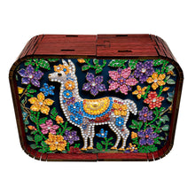 Load image into Gallery viewer, 1pc Gem Alpaca Handmade Wooden Music Box Diamond Painting Art Kit Birthday Gift
