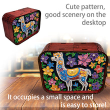 Load image into Gallery viewer, 1pc Gem Alpaca Handmade Wooden Music Box Diamond Painting Art Kit Birthday Gift
