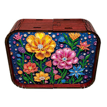 Load image into Gallery viewer, 1pc Flower Handmade Wooden Music Box Diamond Painting Art Kit Birthday Gift
