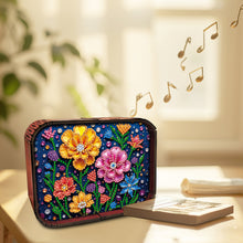 Load image into Gallery viewer, 1pc Flower Handmade Wooden Music Box Diamond Painting Art Kit Birthday Gift
