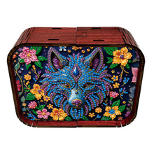 Load image into Gallery viewer, 1pc Gem Wolf Handmade Wooden Music Box Diamond Painting Art Kit Birthday Gift
