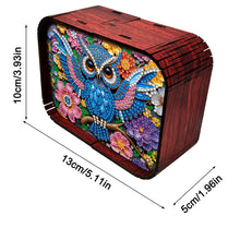 Load image into Gallery viewer, 1pc Owl Handmade Wooden Music Box Diamond Painting Art Kit Birthday Gift
