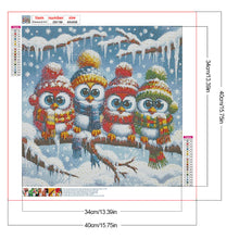Load image into Gallery viewer, Winter Funny Bird 40*40CM(Canvas) Full Round Drill Diamond Painting
