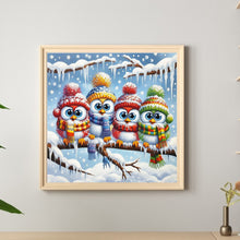 Load image into Gallery viewer, Winter Funny Bird 40*40CM(Canvas) Full Round Drill Diamond Painting
