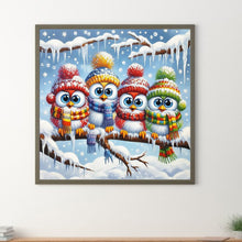 Load image into Gallery viewer, Winter Funny Bird 40*40CM(Canvas) Full Round Drill Diamond Painting
