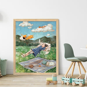 Forest Girl - 45*55CM 14CT Stamped Cross Stitch
