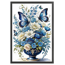 Load image into Gallery viewer, Flowers and Butterflies - 40*60CM 14CT Stamped Cross Stitch
