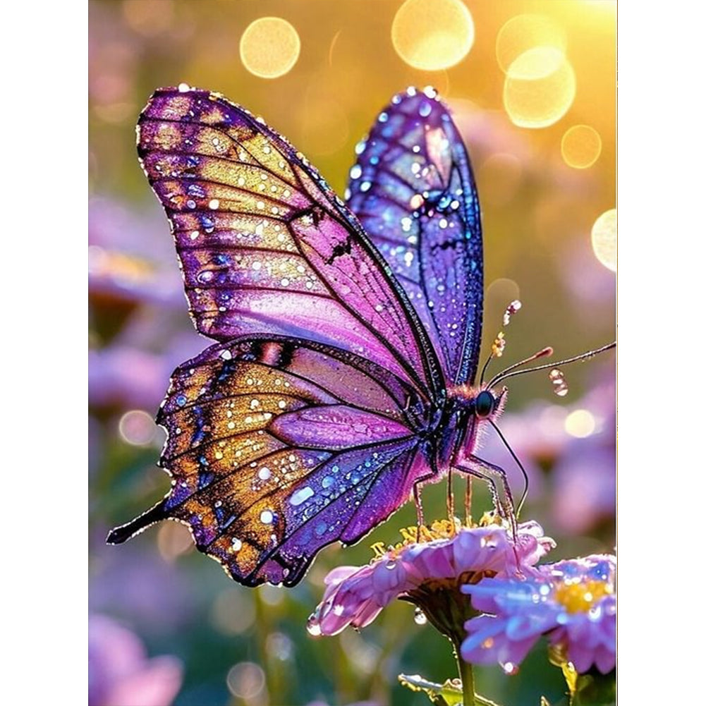 Butterfly 30*40CM(Canvas) Full Round Drill Diamond Painting