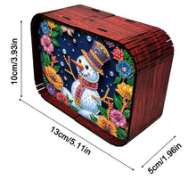 Load image into Gallery viewer, 1pc Snowman Wooden Music Box Diamond Painting Art Kit Unique Gift for Christmas
