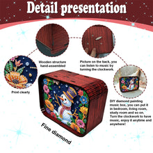 Load image into Gallery viewer, 1pc Snowman Wooden Music Box Diamond Painting Art Kit Unique Gift for Christmas
