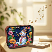 Load image into Gallery viewer, 1pc Snowman Wooden Music Box Diamond Painting Art Kit Unique Gift for Christmas
