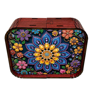 1pc Mandala Wooden Music Box Diamond Painting Art Kit Unique Gift for Christmas