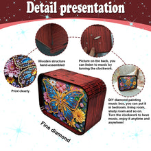 Load image into Gallery viewer, 1pc Butterfly Wooden Music Box Diamond Painting Art Kit Gift for Christmas
