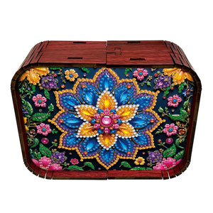 1pc Mandala Wooden Music Box Diamond Painting Art Kit Unique Gift for Christmas