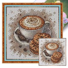 Load image into Gallery viewer, Coffee Cookies - 23*23CM  Stamped Cross Stitch£¨Fairy Brand£©
