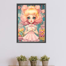 Load image into Gallery viewer, Big-Eyed Girl 40*55CM(Canvas) Full Round Drill Diamond Painting(Partial AB)
