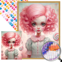 Load image into Gallery viewer, Big-Eyed Girl 40*55CM(Canvas) Full Round Drill Diamond Painting(Partial AB)
