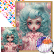 Load image into Gallery viewer, Big-Eyed Girl 40*55CM(Canvas) Full Round Drill Diamond Painting(Partial AB)
