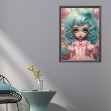 Load image into Gallery viewer, Big-Eyed Girl 40*55CM(Canvas) Full Round Drill Diamond Painting(Partial AB)
