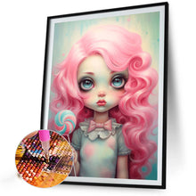 Load image into Gallery viewer, Big-Eyed Girl 40*55CM(Canvas) Full Round Drill Diamond Painting(Partial AB)
