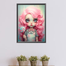 Load image into Gallery viewer, Big-Eyed Girl 40*55CM(Canvas) Full Round Drill Diamond Painting(Partial AB)
