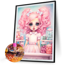 Load image into Gallery viewer, Big-Eyed Girl 40*55CM(Canvas) Full Round Drill Diamond Painting(Partial AB)
