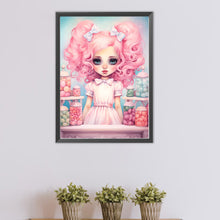 Load image into Gallery viewer, Big-Eyed Girl 40*55CM(Canvas) Full Round Drill Diamond Painting(Partial AB)
