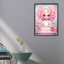 Load image into Gallery viewer, Big-Eyed Girl 40*55CM(Canvas) Full Round Drill Diamond Painting(Partial AB)
