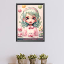 Load image into Gallery viewer, Big-Eyed Girl 40*55CM(Canvas) Full Round Drill Diamond Painting(Partial AB)
