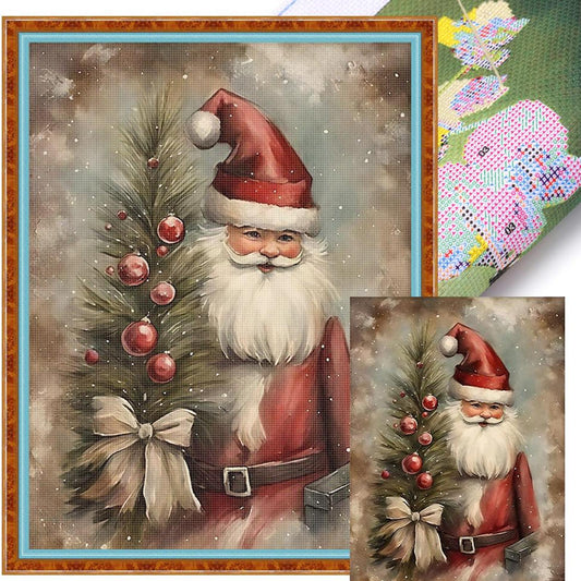 Santa Claus - Full 11CT Stamped Cross Stitch 40x53CM - Huacan