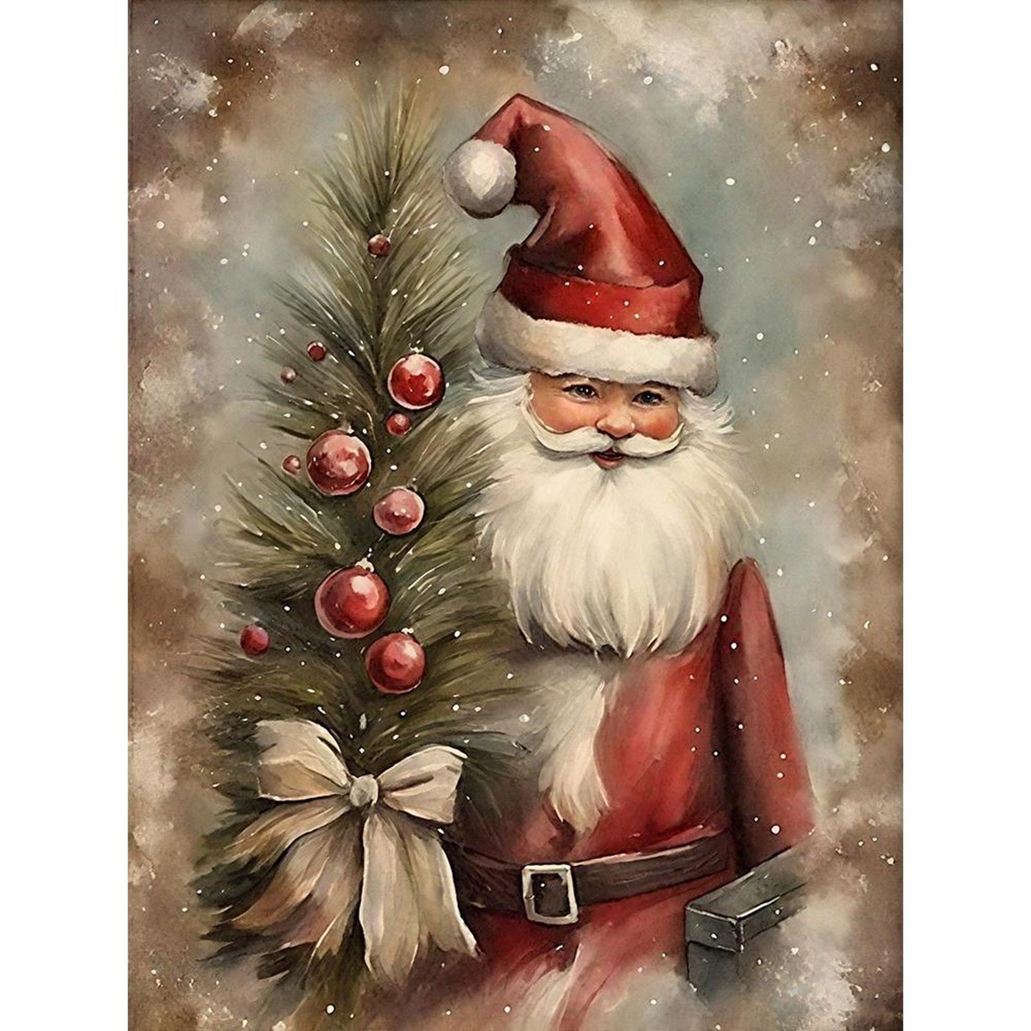 Santa Claus - Full 11CT Stamped Cross Stitch 40x53CM - Huacan