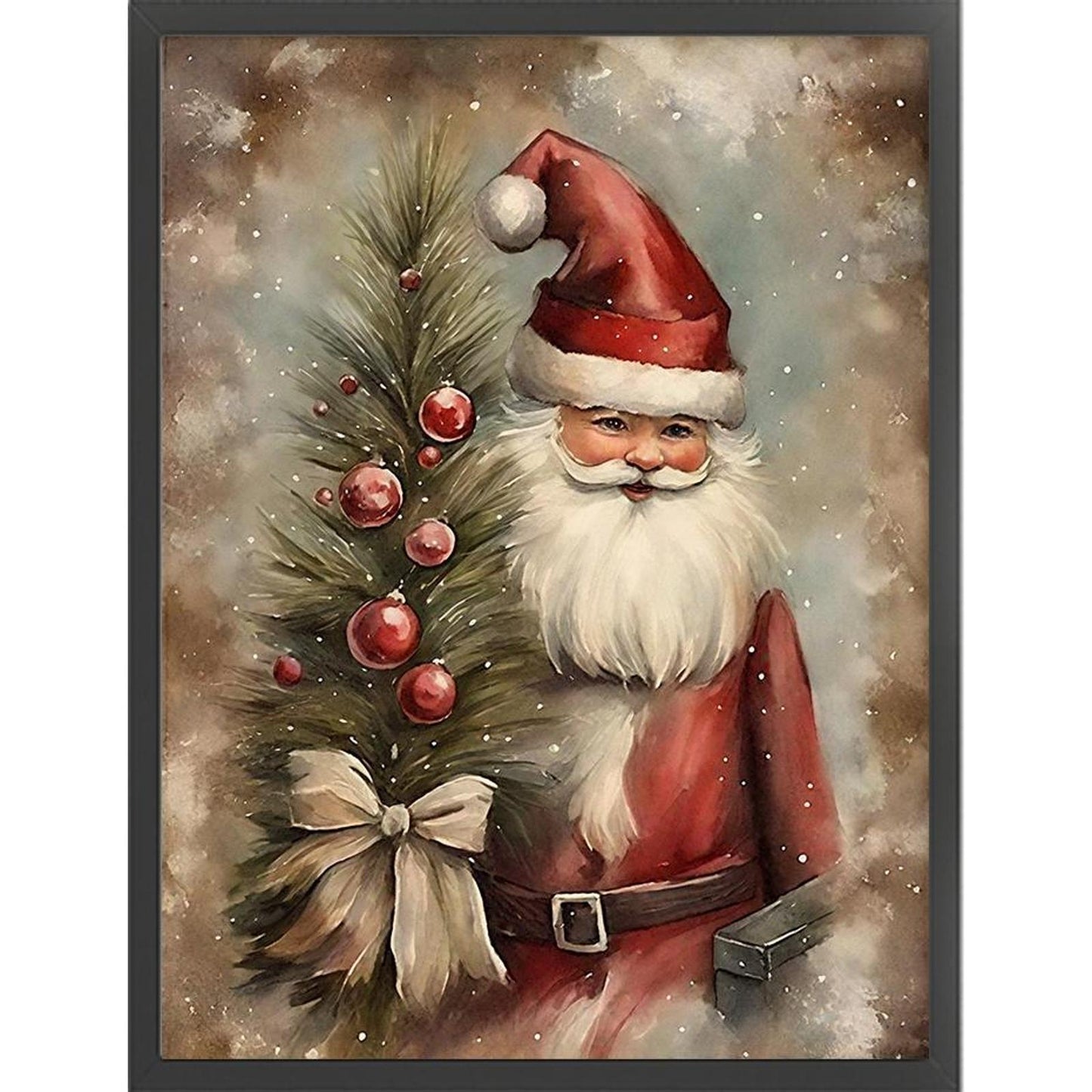 Santa Claus - Full 11CT Stamped Cross Stitch 40x53CM - Huacan