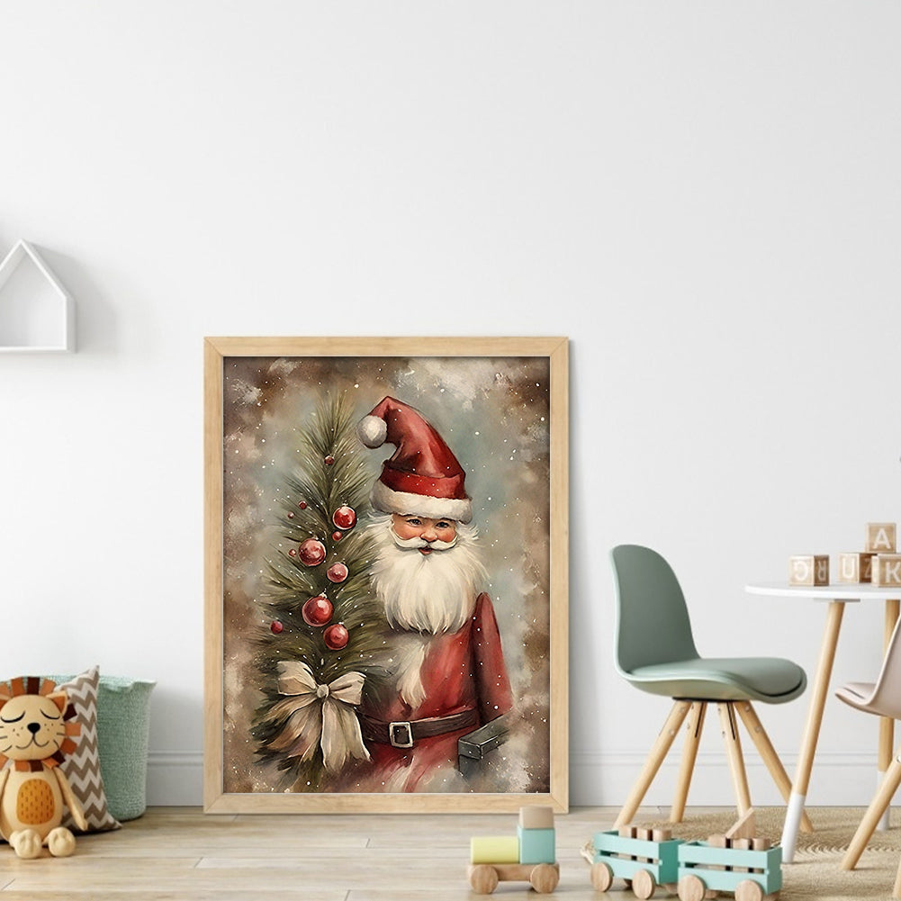 Santa Claus - Full 11CT Stamped Cross Stitch 40x53CM - Huacan