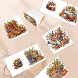 6PCS DIY Diamond Art Greeting Cards Congratulations Cards  Gifts (Halloween)